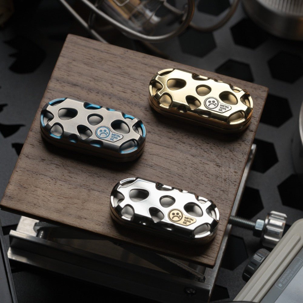 Metal Toys Dz Top - B SKELETON Mechanical Fidget Slider - MetaEDC