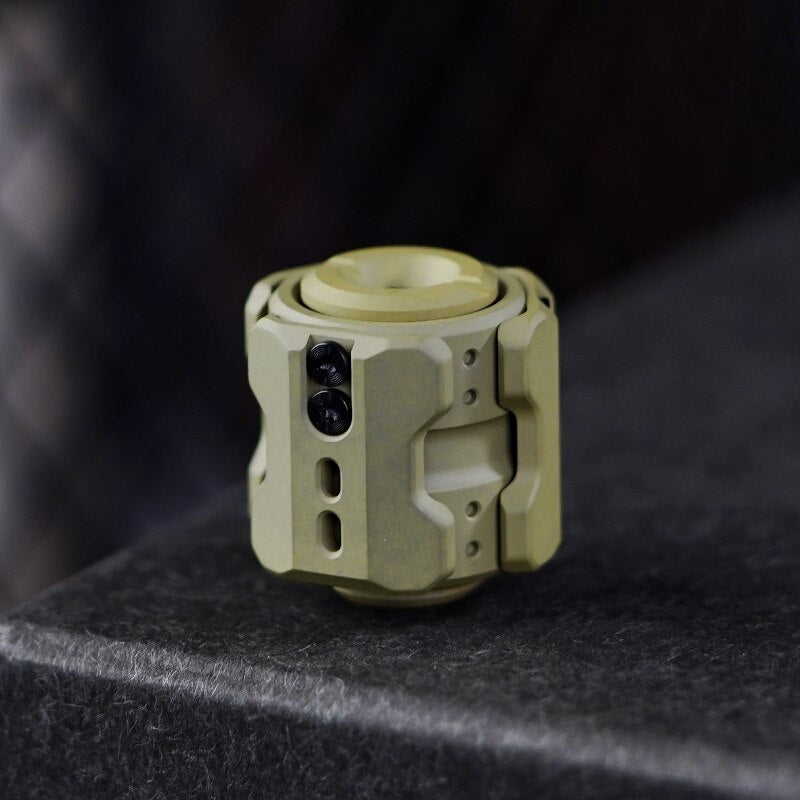 MUYI Sonic Mecha Titanium EDC Knife Bead Fidget Spinner Pendant - Meta EDC