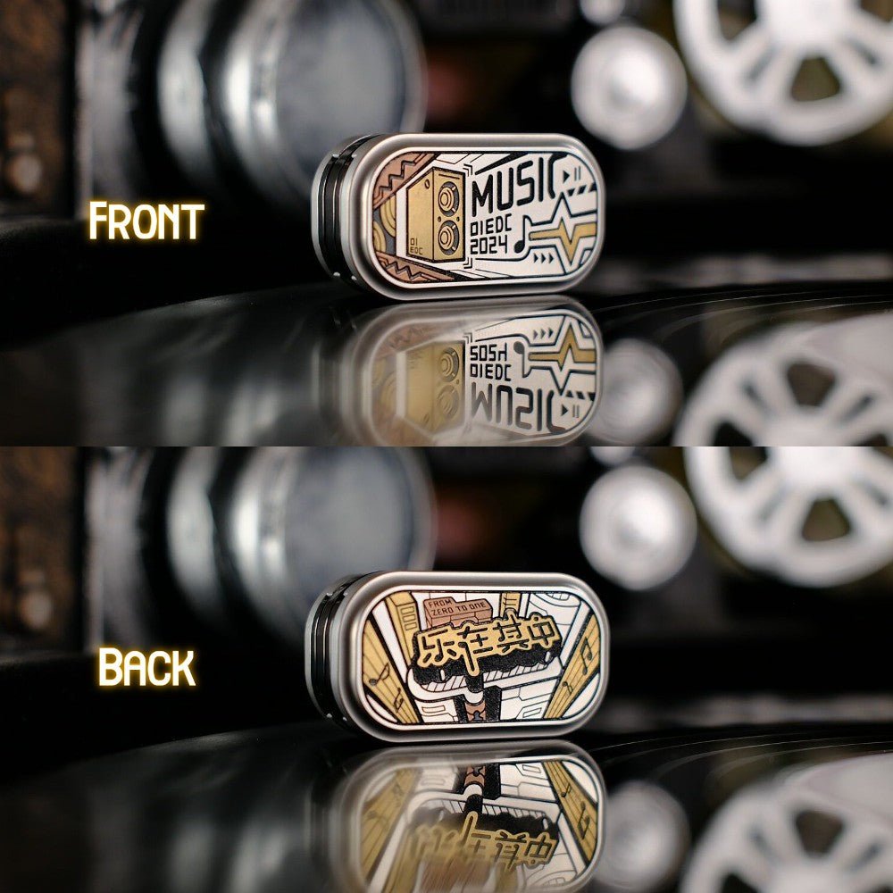 01EDC Tuning fork slider フィジェットトイ　音叉 JUZHEDC, Ripple Tuning Fork Slider, Fidget Slider