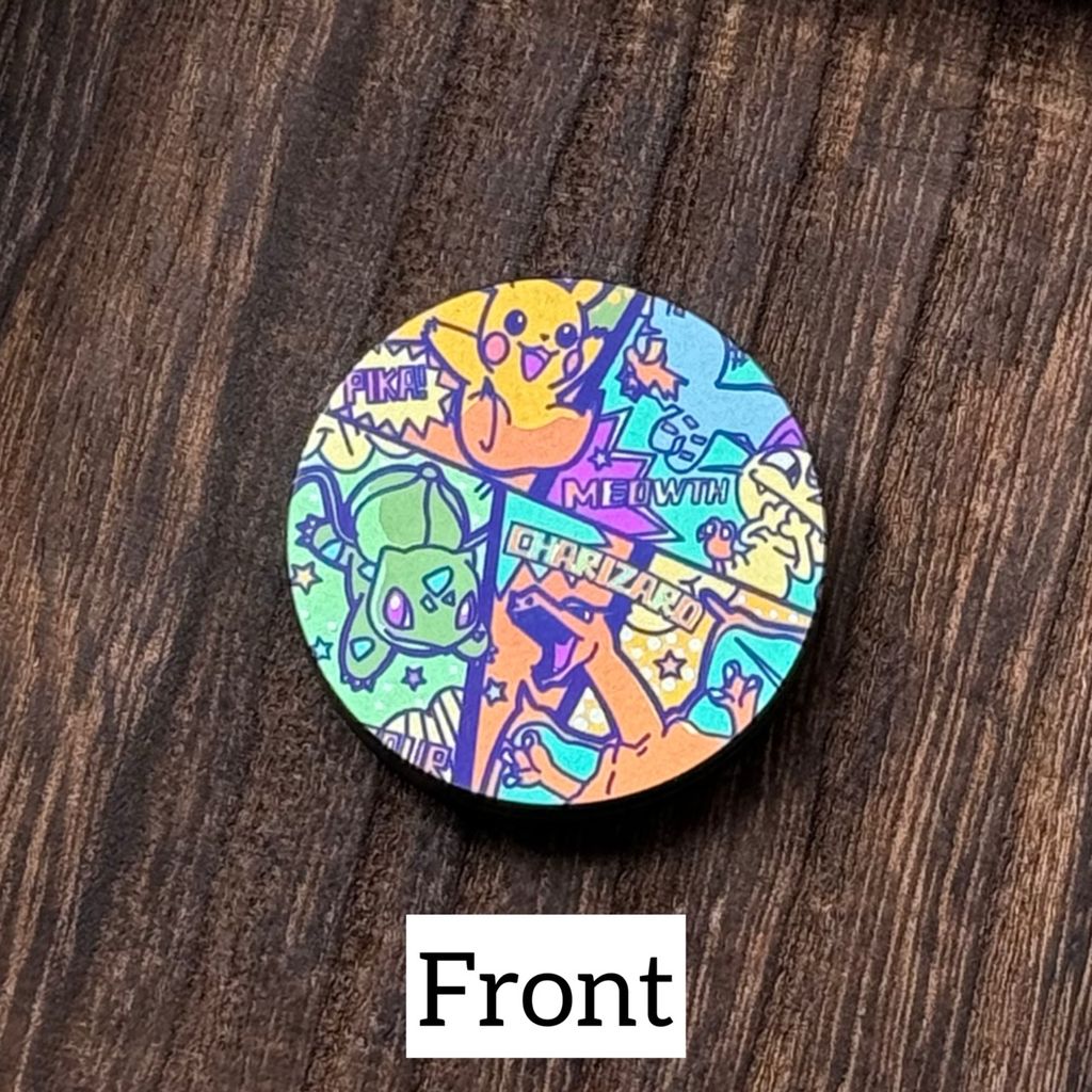 FreeEDC POKEMON Colorized Haptic Coin - MetaEDC