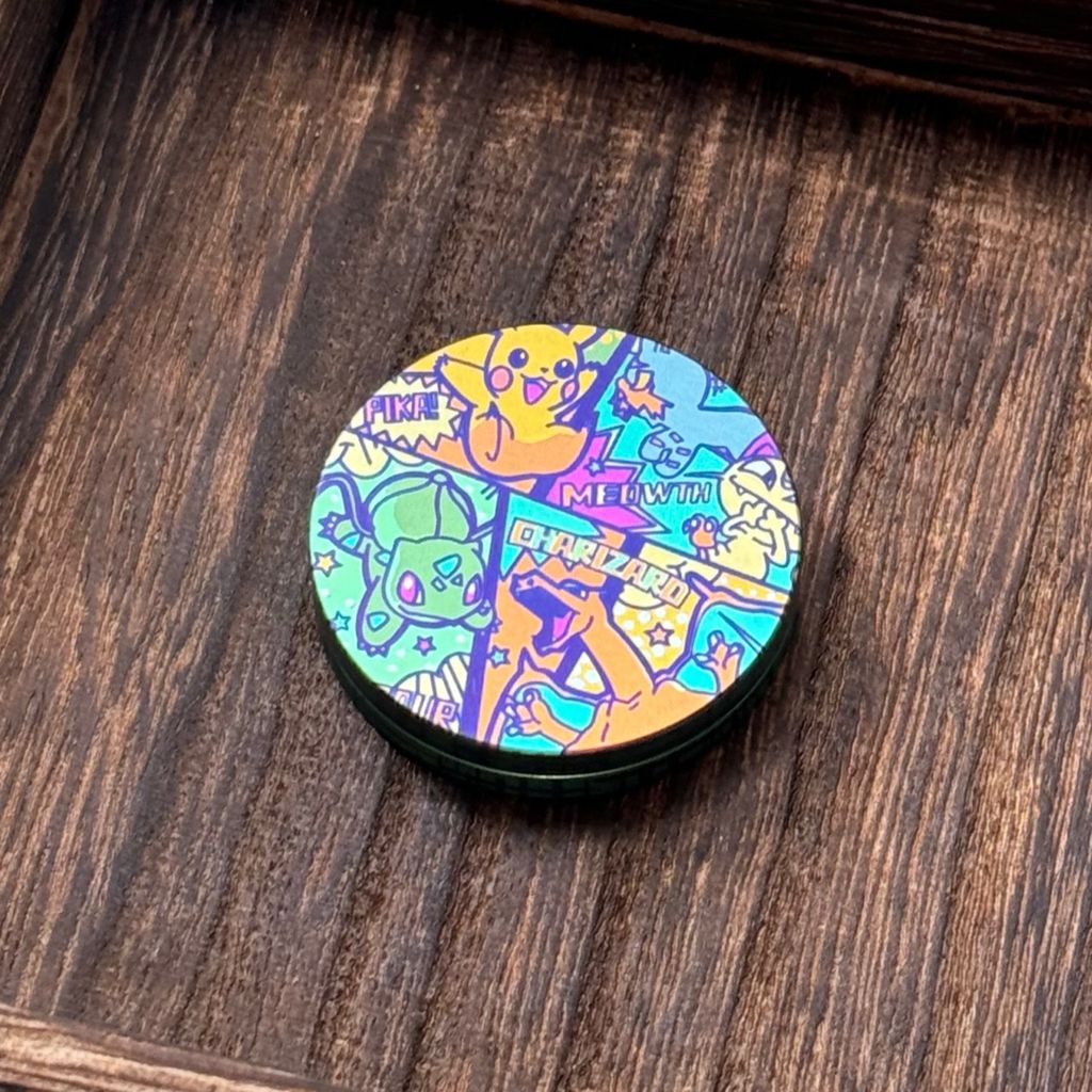 FreeEDC POKEMON Colorized Haptic Coin - MetaEDC