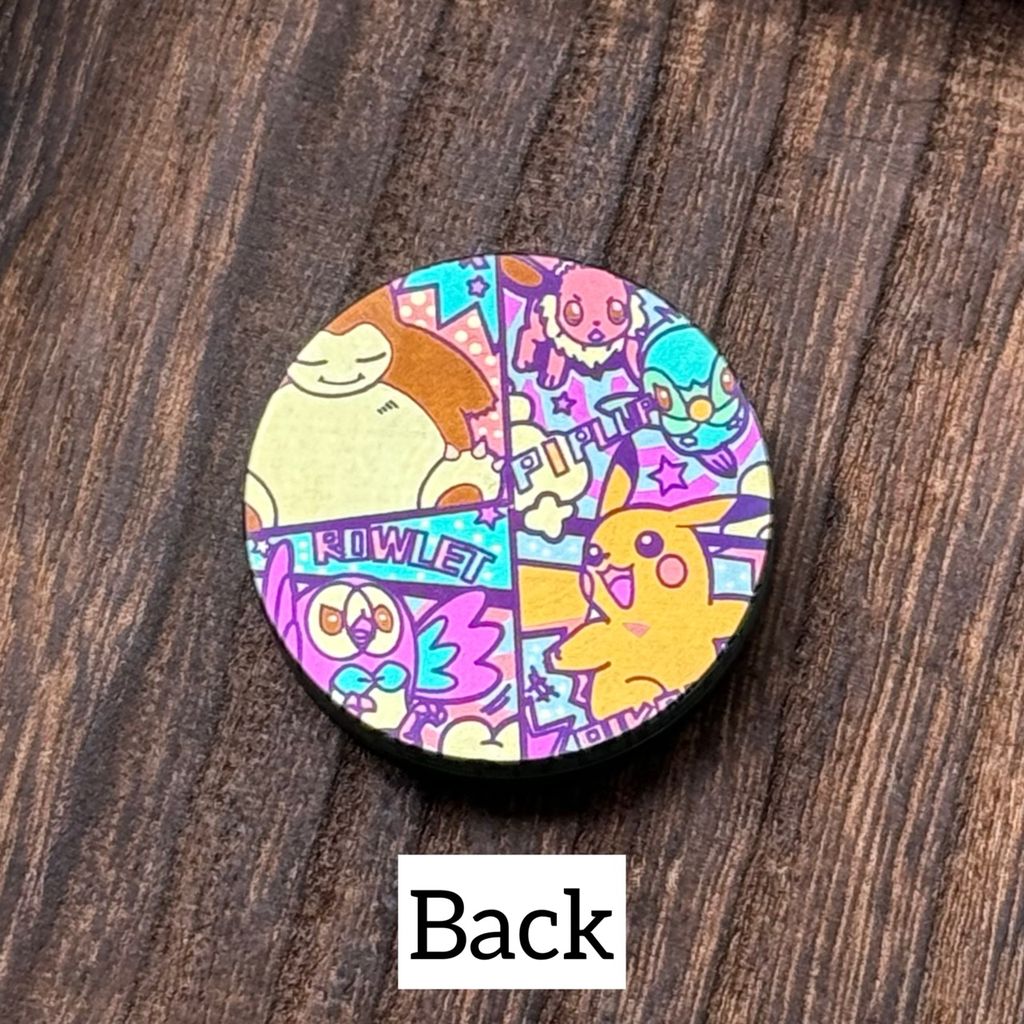 FreeEDC POKEMON Colorized Haptic Coin - MetaEDC