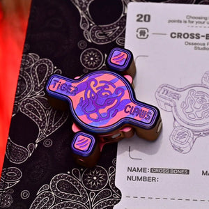 Osseous Point EDC Cross Bones Fidget Slider - MetaEDC