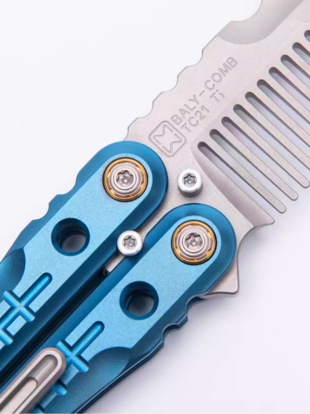 Ruisha MOYEWORKS Titanium Balisong Comb - MetaEDC