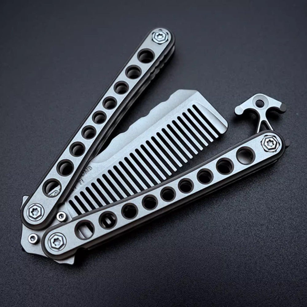 Ruisha MOYEWORKS Titanium Balisong Comb - MetaEDC