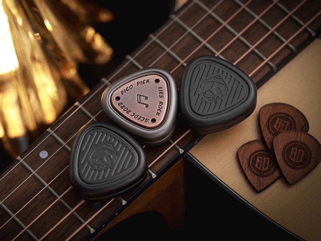 ACEdc Guitar Pico Pick Haptic Coin - Meta EDC