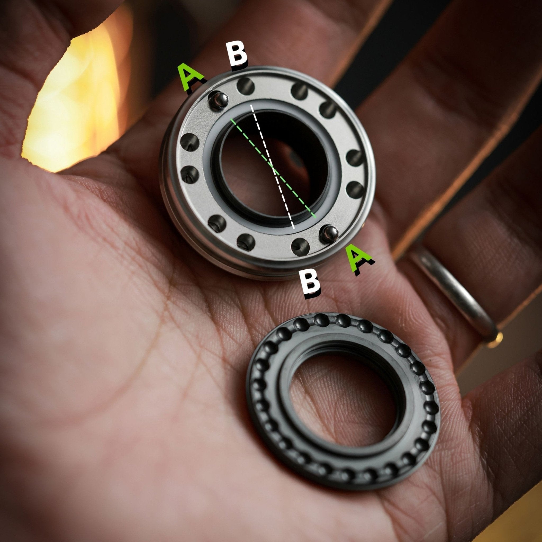 ACEdc Mechanical Ring Haptic Ring - MetaEDC