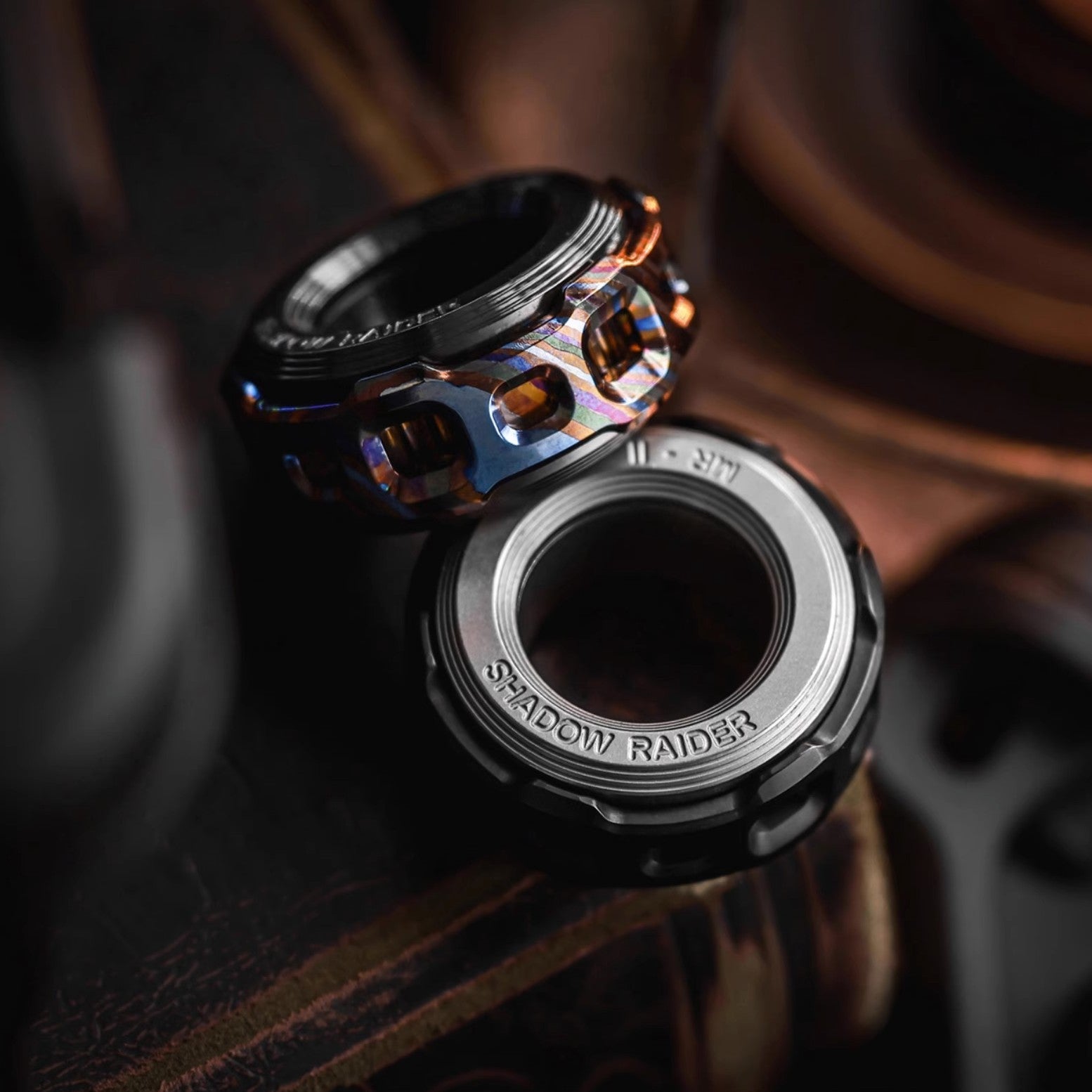 ACEdc Shadow Raider Mechanical Fidget Ring - MetaEDC