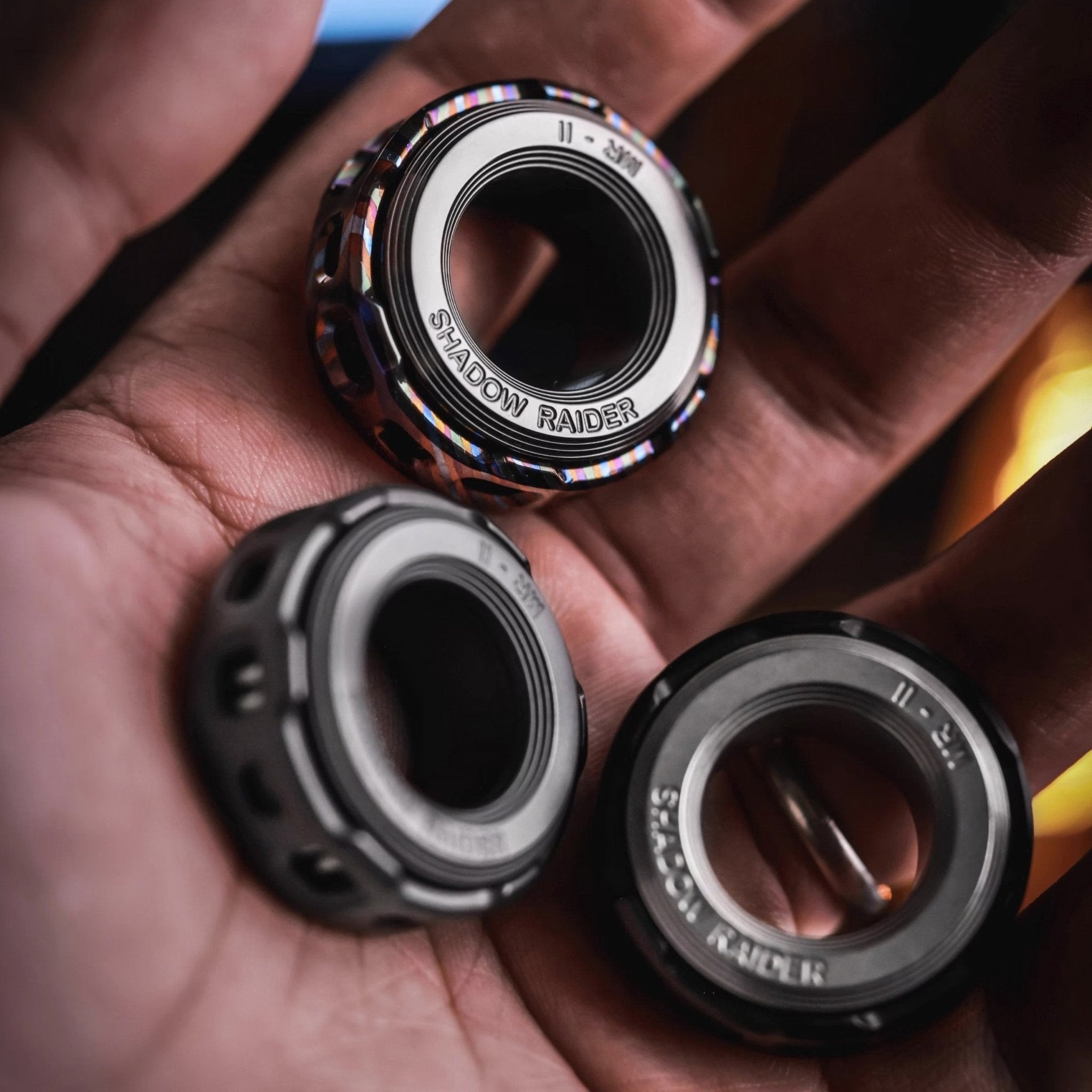 ACEdc Shadow Raider Mechanical Fidget Ring - MetaEDC