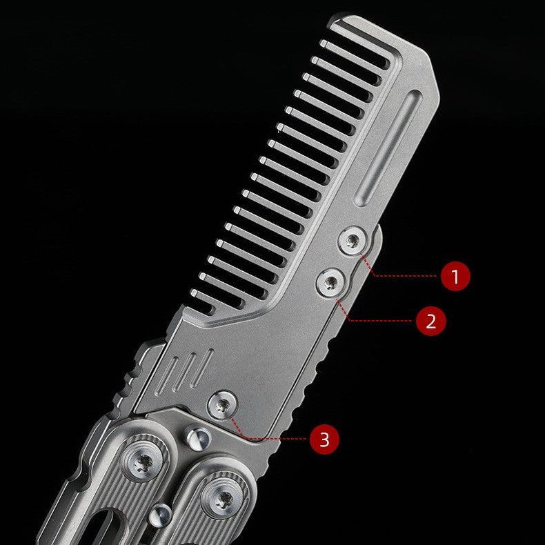 EDC Titanium Fidget Comb (Detachable) - MetaEDC