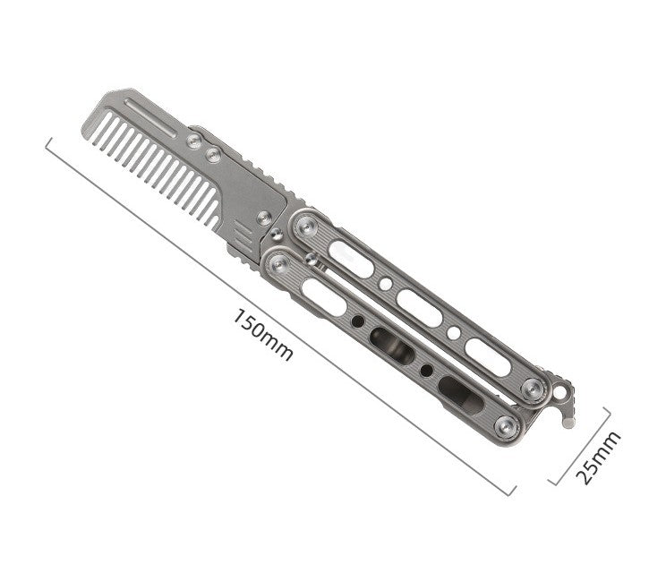 EDC Titanium Fidget Comb (Detachable) - MetaEDC