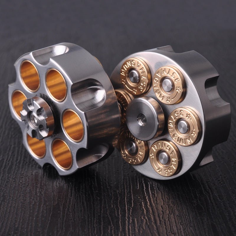 Rolver Bullets MLD Revolver Bullet Stainless Steel EDC Fidget Spinner Toy | Fidget Toy ...