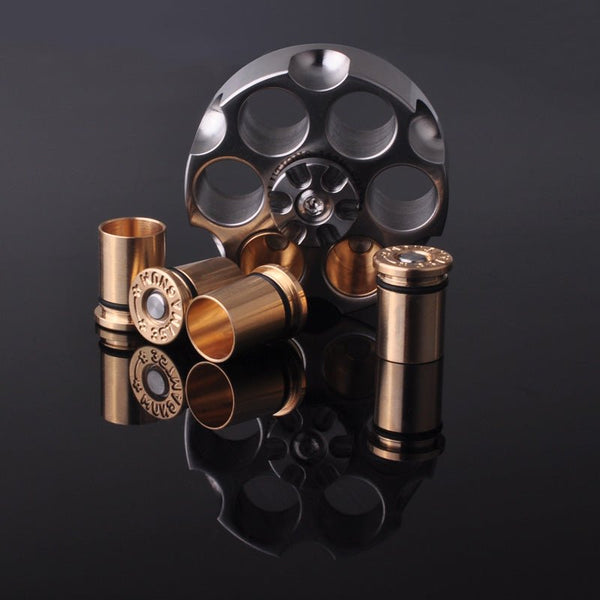 Rolver Bullets MLD Revolver Bullet Stainless Steel EDC Fidget Spinner Toy | Fidget Toy ...