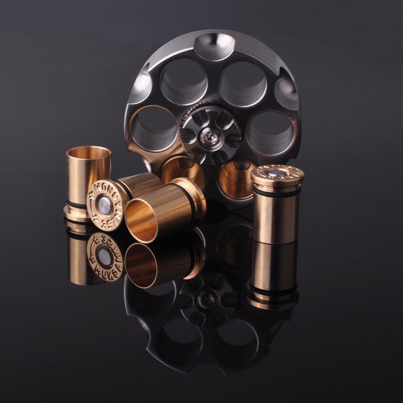 MLD Revolver Bullet Stainless Steel EDC Fidget Spinner Toy - Meta EDC