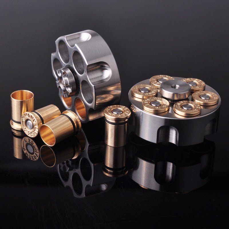Rolver Bullets MLD Revolver Bullet Stainless Steel EDC Fidget Spinner Toy | Fidget Toy ...