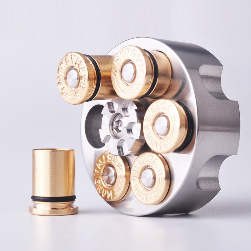 MLD Revolver Bullet Stainless Steel EDC Fidget Spinner Toy - Meta EDC