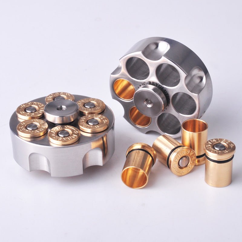 MLD Revolver Bullet Stainless Steel EDC Fidget Spinner Toy - Meta EDC