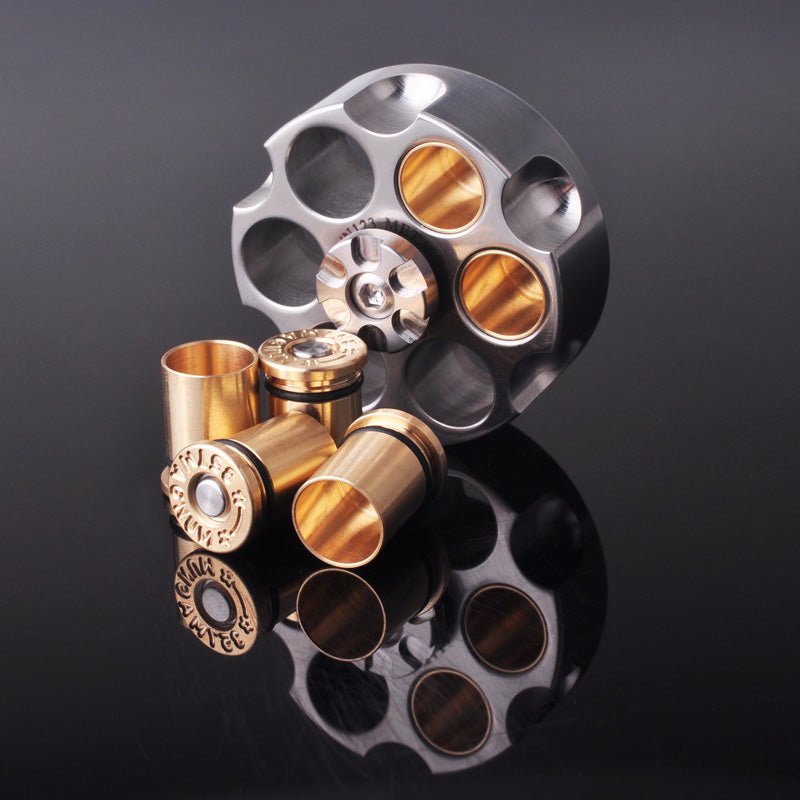 MLD Revolver Bullet Stainless Steel EDC Fidget Spinner Toy - Meta EDC