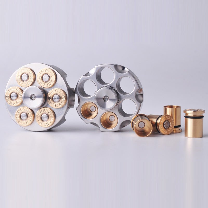 MLD Revolver Bullet Stainless Steel EDC Fidget Spinner Toy, Fidget Toy