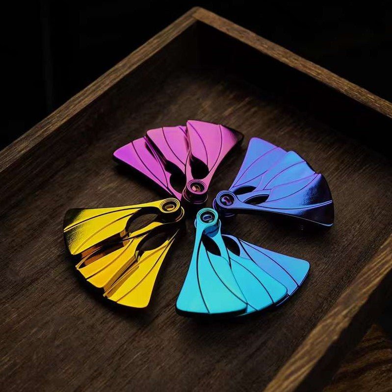 Muyi X Mot PEACOCK Hand Fan Fidget Slider | Fidget Toy | MetaEDC