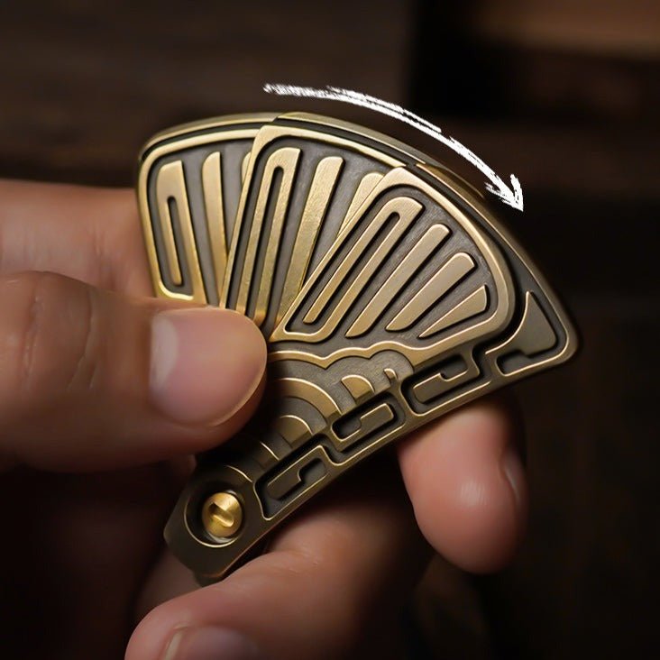 Muyi X Mot PEACOCK Hand Fan Fidget Slider | Fidget Toy | MetaEDC