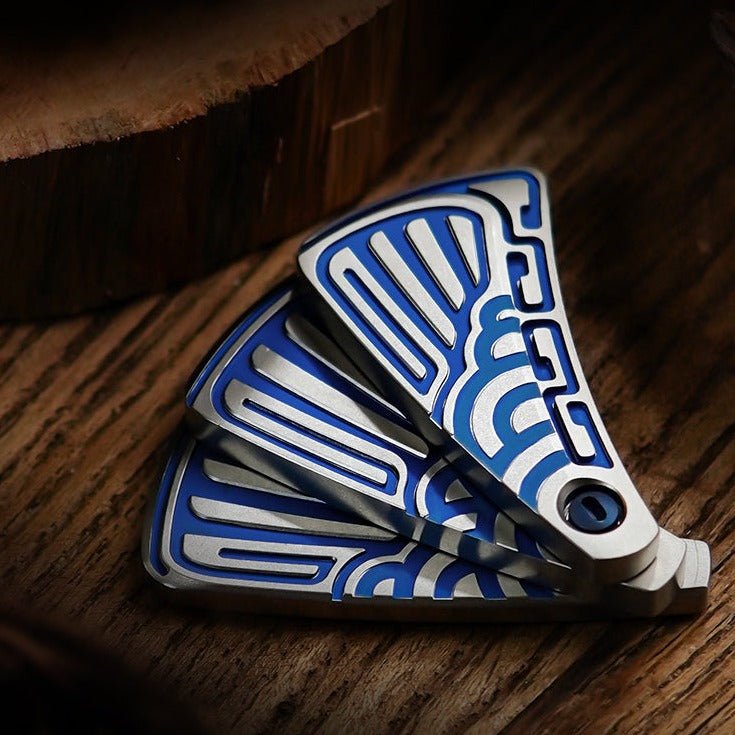 Muyi X Mot PEACOCK Hand Fan Fidget Slider | Fidget Toy | MetaEDC