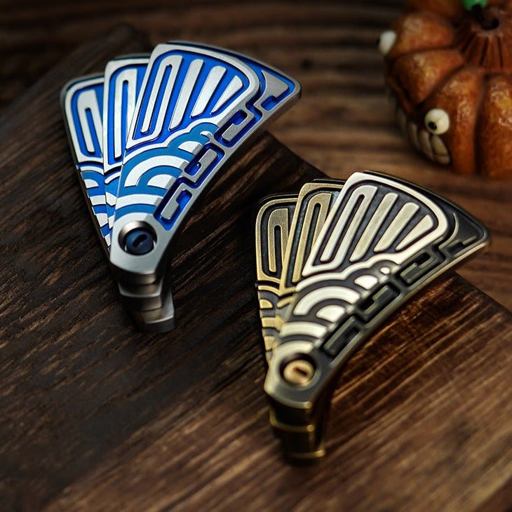 Muyi X Mot PEACOCK Hand Fan Fidget Slider | Fidget Toy | MetaEDC