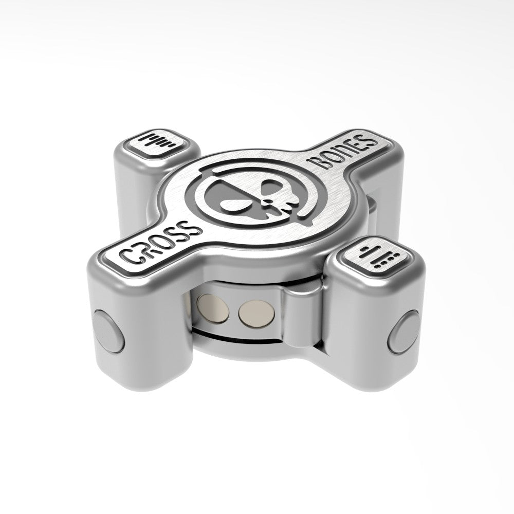 Osseous Point EDC Cross Bones Fidget Slider - MetaEDC