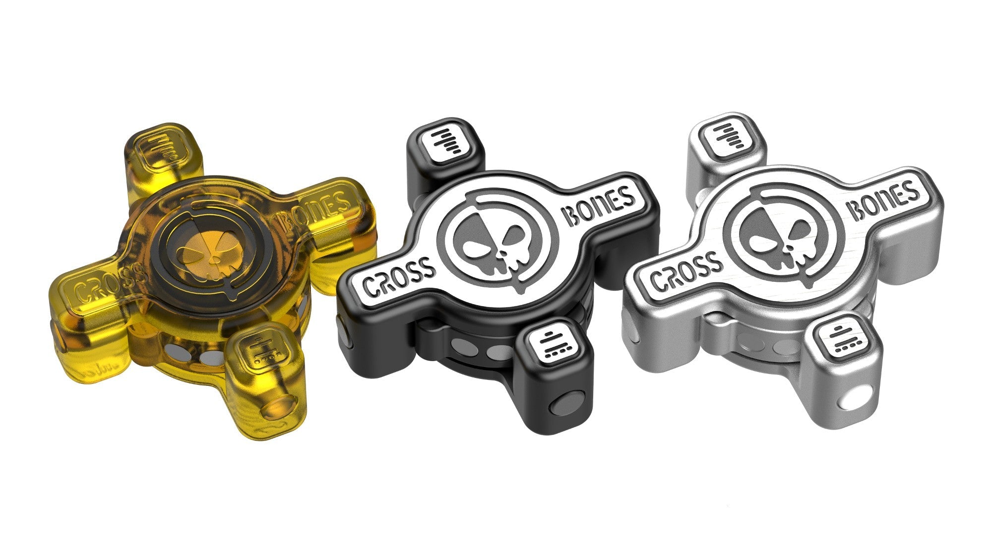 Osseous Point EDC Cross Bones Fidget Slider - MetaEDC