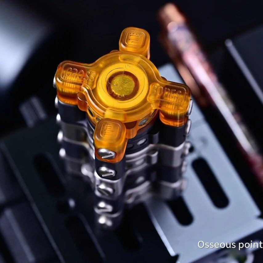 Osseous Point EDC Cross Bones Fidget Slider - MetaEDC