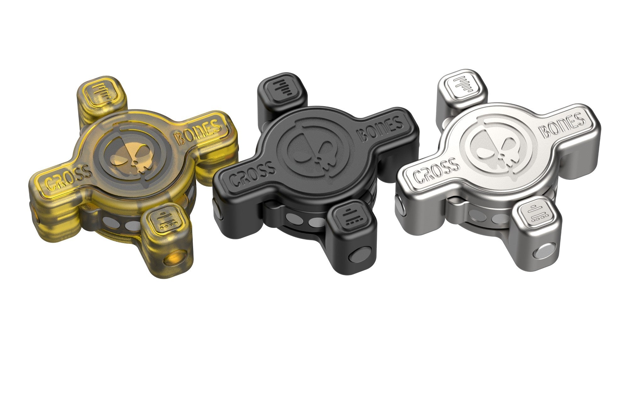 Osseous Point EDC Cross Bones Fidget Slider - MetaEDC