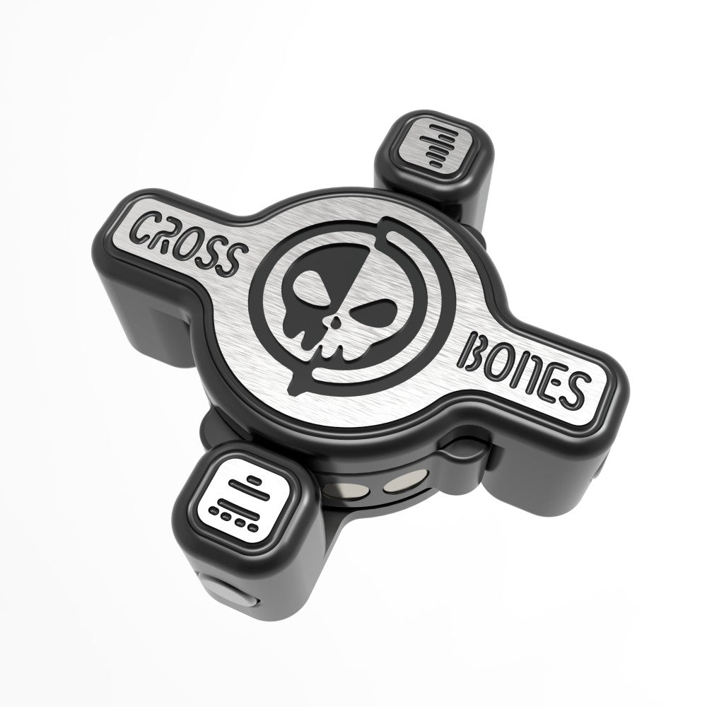 Osseous Point EDC Cross Bones Fidget Slider - MetaEDC