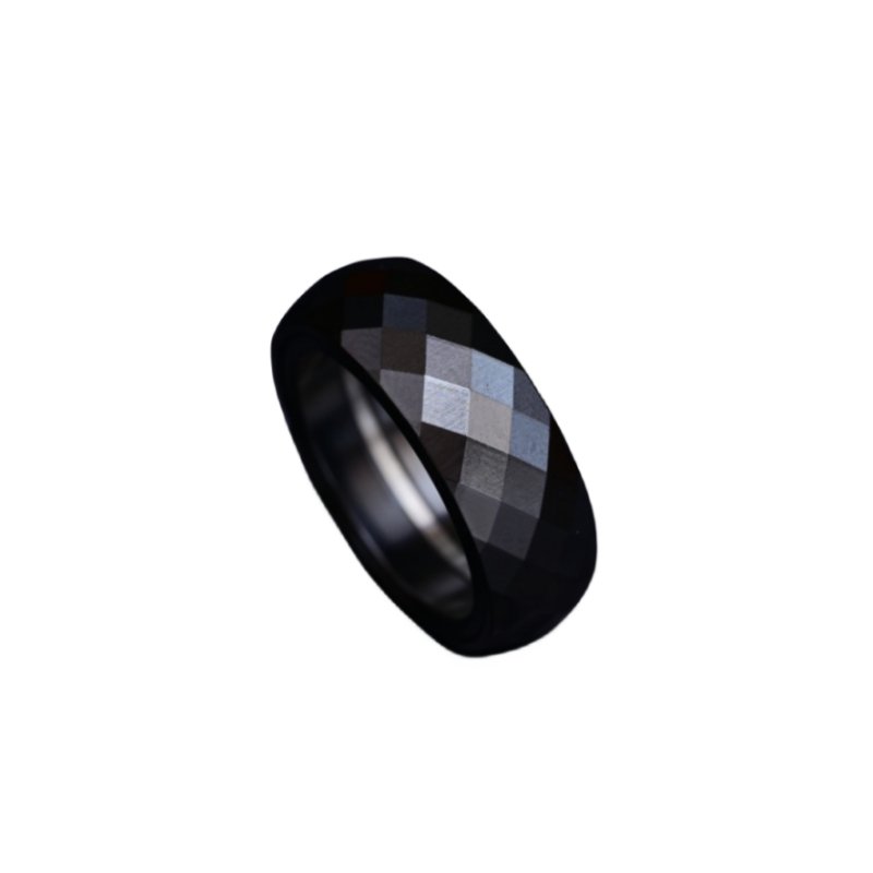 YEDC Black Diamond Pig Ring Ratchet Haptic Ring - MetaEDC